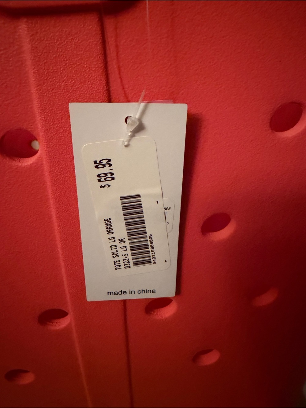 NWT SIMPLY SOUTHERN LARGE SOLID TOTE- ORANGE - Picture 5 of 6